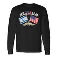 Jerusalem United We Stand Israel United States Of American Long Sleeve T-Shirt Gifts ideas