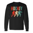 Jugador De Hockey Sobre Hielo Para Niños Retro Camiseta de manga larga Ideas de regalos