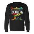 Junenth Blackity Heartbeat Black History African America Long Sleeve T-Shirt Gifts ideas