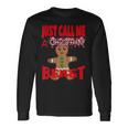 Just Call A Christmas Beast With Cute Ginger Bread Cookie Long Sleeve T-Shirt Gifts ideas