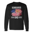 Kangaroo Us Flag 4Th Of July Father's Day Kangaroo Dad Long Sleeve T-Shirt Gifts ideas