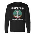 Kapitän Papa Segeln Boot Anker Papitän Langarmshirts Geschenkideen