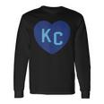 Kc Heart Kc Kansas City Kc Love Kc Powder Blue Kc 2-Letter Long Sleeve T-Shirt Gifts ideas
