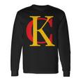 Kc Kansas City Red Yellow & Black Kc Classic Kc Initials Long Sleeve T-Shirt Gifts ideas