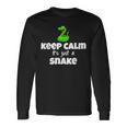 Keep Calm It's Just A Snake Herpetologist Costume Long Sleeve T-Shirt Gifts ideas