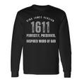 King Jamesersion Kjv 1611 Langarmshirts Geschenkideen