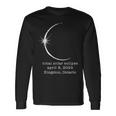 Kingston Ontario Solar Total Eclipse April 2024 Canada Long Sleeve T-Shirt Gifts ideas