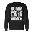 Komm Mach Das Bier Auf Langarmshirts, Biertrinker Sprüche Tee Geschenkideen