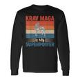 Krav Maga Es Mi Superpoder Krav Maga Camiseta de manga larga Ideas de regalos