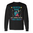 Krypto Dad Bitcoin Miner Lustige Kryptowährung Papa Langarmshirts Geschenkideen