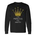 La Princesa Ha Llegado A Niñas Corona Princesa Camiseta de manga larga Ideas de regalos