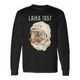 Laika Dog Sputnik Space Space Ussr Langarmshirts Geschenkideen