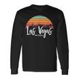 Las Vegas Nevada Sunset Vintage Retro Skyline Langarmshirts Geschenkideen