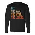 Lee The Man The Myth The Legend First Name Lee Long Sleeve T-Shirt Gifts ideas