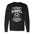 Leg Dich Nicht Mit Einem Kumpel An Bergarbeit Bergmann Black Langarmshirts Geschenkideen