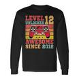 Level 12 Unlocked Vintage Video Game 12Th Birthday Gamer Long Sleeve T-Shirt Gifts ideas