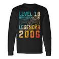 Level 18 Freigeschaltet Legedär Seit 2006 Gaming Motif Langarmshirts Geschenkideen