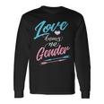 Lgbt Transgender -Love Knows No Gender With Arrows Long Sleeve T-Shirt Gifts ideas