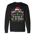 Most Likely To Eat All The Cookies Family Matching Christmas Long Sleeve T-Shirt Gifts ideas