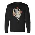 Lilie Flowers Celestial Cat In A Crescent Moon Long Sleeve T-Shirt Gifts ideas