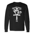 L'oeil Égyptien D'horus Ankh Egypte Archéologue T-shirt à manches longues Idées cadeaux