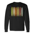 Longboard Surfboards Vintage Retro Style Surfing Long Sleeve T-Shirt Gifts ideas