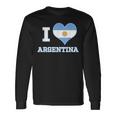 I Love Argentina National Heart-Shaped Flag CountryLong Sleeve T-Shirt Gifts ideas