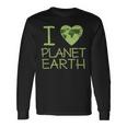 I Love Heart Planet Earth GlobeLong Sleeve T-Shirt Gifts ideas