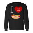 I Love Hot Dogs I Heart Hot Dog Sausage Lover'sLong Sleeve T-Shirt Gifts ideas