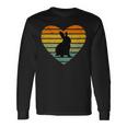 I Love Rabbit Retro Heart Rabbit Fan Langarmshirts Geschenkideen