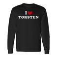 I Love Torsten Ich Liebe Torsten Langarmshirts Geschenkideen