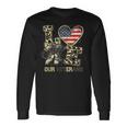 Love Our Veterans Us Military Veterans Day Mens Womens Long Sleeve T-Shirt Gifts ideas