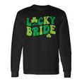 Lucky Bride Groom Couples Matching Wedding St Patrick's Day Long Sleeve T-Shirt Gifts ideas