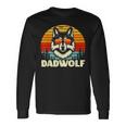 Lustige Geschenkeidee Papa Dadatertagater Wolf Dadwolf Langarmshirts Geschenkideen