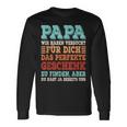 Lustiger Papa Spruchateratertag Retro Langarmshirts Geschenkideen