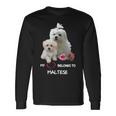 Maltese Dog Heart Belongs Maltese Puppy Long Sleeve T-Shirt Gifts ideas