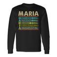 Maria Family Name First Last Name Maria Long Sleeve T-Shirt Gifts ideas