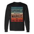 Markus First Name Lettering Boys Langarmshirts Geschenkideen