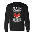 Math And Watermelons Mathematics Calculation Numbers Long Sleeve T-Shirt Gifts ideas