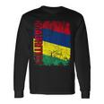 Mauritius Flag Vintage Distressed Mauritius Long Sleeve T-Shirt Gifts ideas
