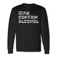 May Contain Alcohol Warning Happy Purim Costume Party Long Sleeve T-Shirt Gifts ideas