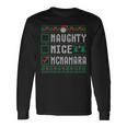 Mcnamara Family Name Naughty Nice Mcnamara Christmas List Long Sleeve T-Shirt Gifts ideas