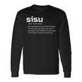 The Meaning Of Sisu Definition Finnish Suomi Finland Long Sleeve T-Shirt Gifts ideas