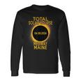 Medway Maine Total Solar Eclipse 2024 Long Sleeve T-Shirt Gifts ideas