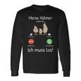 Meine Hühner Rufen An Bauer Turkey Farmer Langarmshirts Geschenkideen