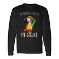 Meine Lieblingsfarbe Ist Reggae Casual Rasta Parrot Langarmshirts Geschenkideen