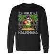 Mele Kalikimaka Santa Claus Hawaiian Christmas In July Long Sleeve T-Shirt Gifts ideas