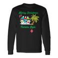 Merry Christmas Florida StyleSnowman Summer Long Sleeve T-Shirt Gifts ideas