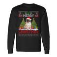 Merry Christmas Santa Light Pug Dog Family Ugly Sweater Long Sleeve T-Shirt Gifts ideas
