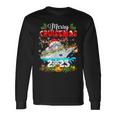 Merry Cruisemas 2023 Christmas Santa Hat Reindeer Xmas Light Long Sleeve T-Shirt Gifts ideas